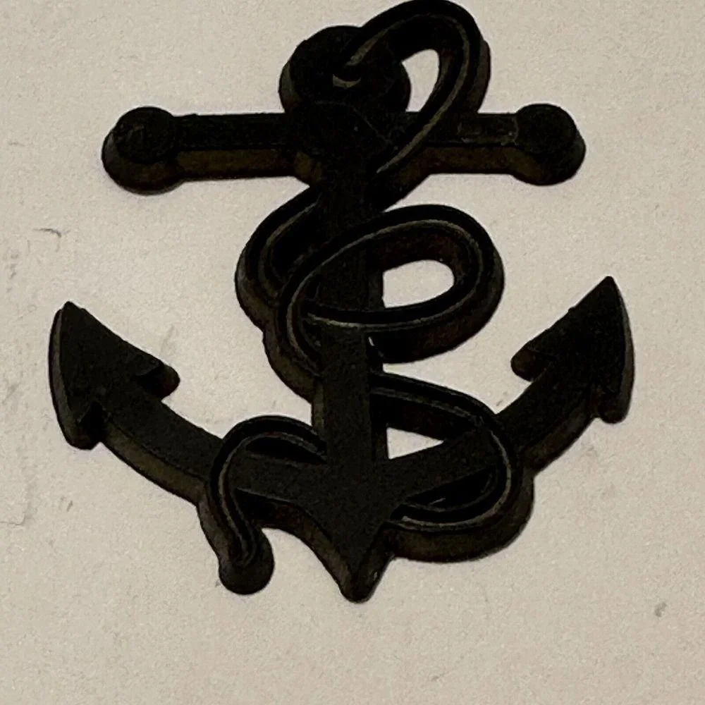 Nautical Fouled‎ Anchor Charm Black Magnet 2.25 Inch